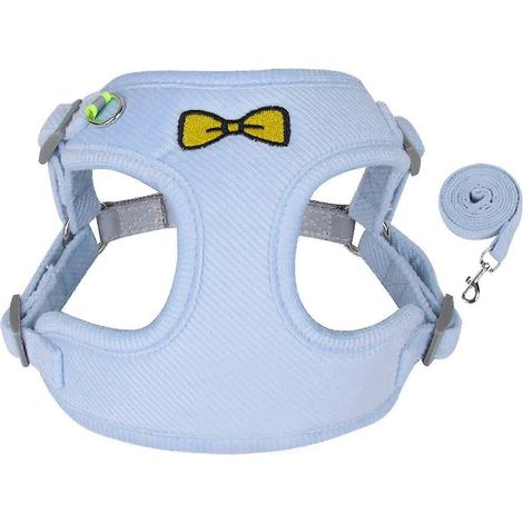 Filiyano-Harnais réfléchissant pour petit chien, gilet réfléchissant pour animaux de compagnie avec corde de traction pour les promenades 26-27 (1/5)