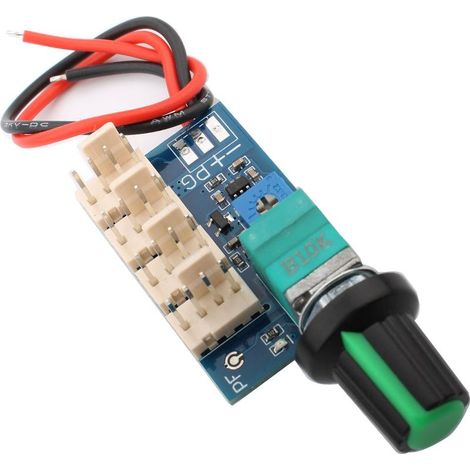 Contrôleur de vitesse de ventilateur PWM DC 0-12V 4pin 4 canaux pour Châssis D'Ordinateur PC(Avec pré-câblées) (1/5)
