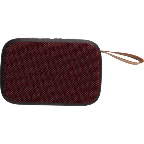 Enceinte Bluetooth sans fil portable, rechargeable 300mAh, idéale pour fêtes, plage et camping - Rouge (1/5)