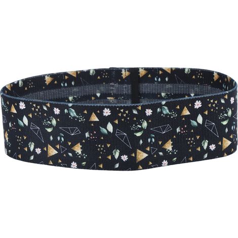 Ceinture de Résistance pour Squat et Yoga en Latex Soie - Renforcement Musculaire des Jambes et Fessiers - Noir