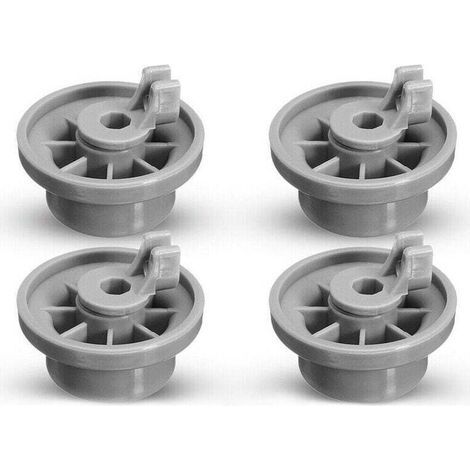 Pair Ulisem Lot de 4 Roulettes de Lave-vaisselle pour Panier Inférieur, roulettes panier lave-vaisselle,Roues de Lave-vaisselle pour Siemens, Bosch 165314