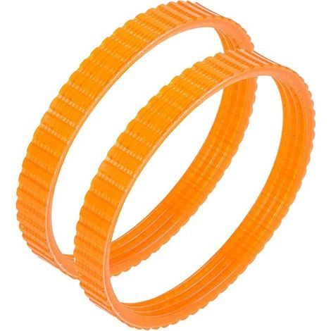 Lot de 2 courroies d'entraînement de rabot électrique 238 mm – Largeur 9,6 mm – Transmission douce et silencieuse – Pour bois dur - 1900B (1/4)
