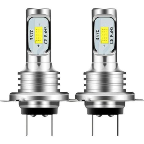 2 Stück H7 Scheinwerferkugel-Set 6000K Weiß Wasserdichte Auto-Projektorlampen LED Autoteile Zubehör