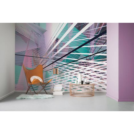 Papier peint panoramique modern Space Grid Printemps (1/4)
