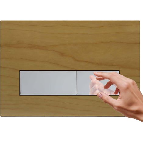Plaque de Commande WC Compatible avec Duofix Sigma, Delta et Basic, Kit de Rechange avec Tiges de Poussée et Cadre de Montage pour UP300 (1/5)