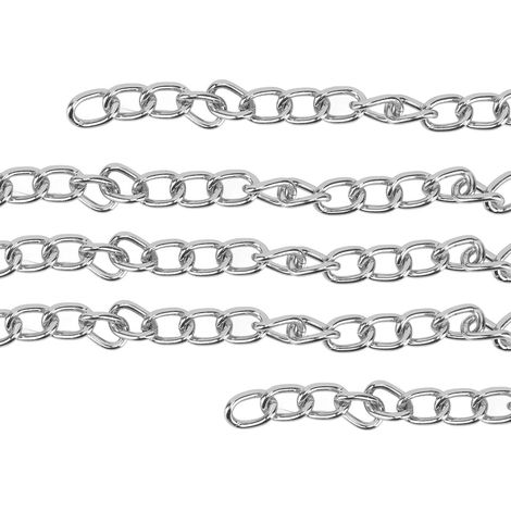 Hn14-001/002/003 Chaîne enroulée de 10 mètres, chaîne pour panneau publicitaire, chaîne pour sac, chaîne fine pour bijoux, argent. (1/5)