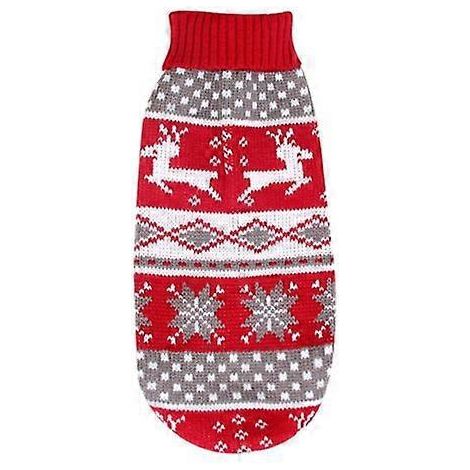 Pulls pour chiens et chats, vêtements d'hiver pour petits chiens, manteau-pull chaud, veste douce en laine pour chien - XS (1/4)