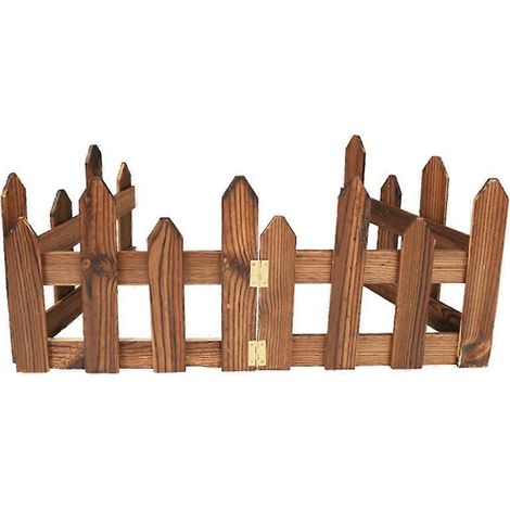 120 cm Mini-Holzbarriere, Miniatur-Ornament für Puppenhaus, Basteldekoration, dekorativer Zaun für Zuhause - S