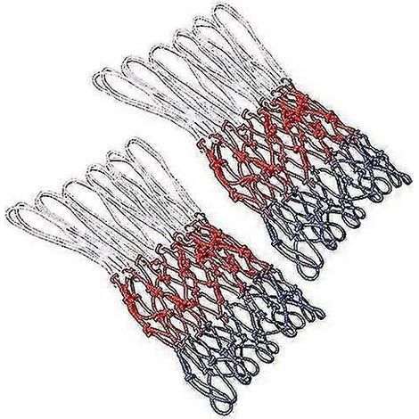 Lot de 2 filets de basket-ball professionnels, filets de rechange pour panier de basket-ball, filet pour panier de basket-ball (1/4)