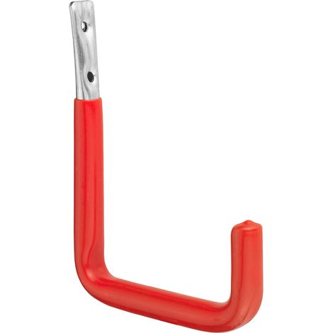 Gancio a parete zincato, rivestito 140 x 114 x 53 mm.