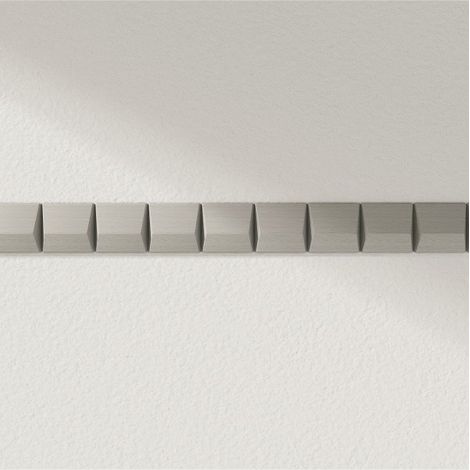Lot 6 Moulures Décoratives Dentelées en Hêtre Brut - Baguette Murale Bois - 38x10x1200mm (1/4)