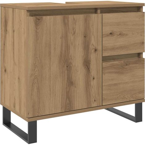 Maison Exclusive - Waschbeckenunterschrank Artisan-Eiche 65x33x60