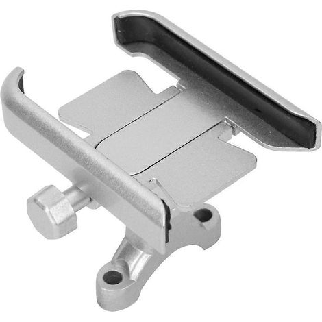Support de guidon universel pour téléphone portable, compatible avec motos, vélos et cyclisme (argenté) (1/3)