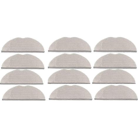 12 pièces Nettoyage Chiffon pour Dreame Mova S20 Ultra/RLM71CE Accessoires pour aspirateur Serpillières de remplacement Détaché (1/5)
