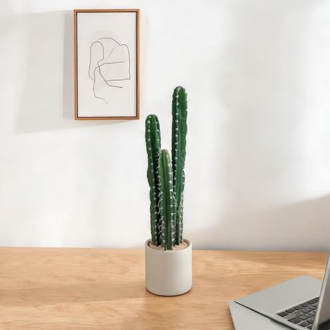 Plante artificielle vert en eva PE PP 22 x 22 x 95 cm (1/5)