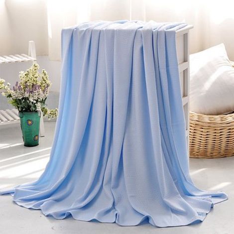 Couverture Rafraîchissante - Polyesther Respirant - Pour Dormeurs Chauds Et Transpirations Nocturnes - 100 x 90 cm - 250 g (1/5)