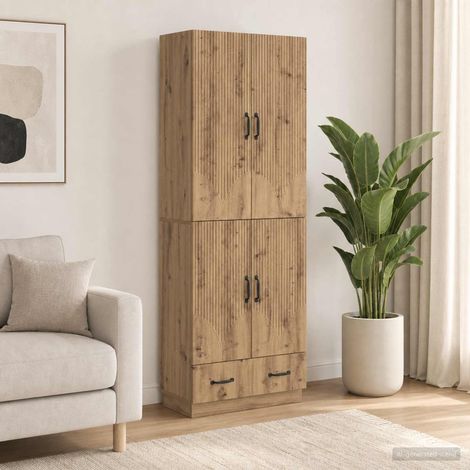 vidaXL Schrankset 2 Stk. Artisan-Eiche Holzwerkstoff (1/5)