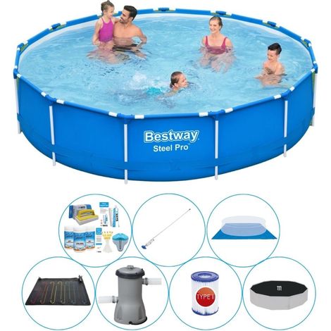 Bestway Bestway Steel Pro Ronde - 396x84 cm - 8-pièces S21617