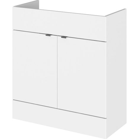 Hudson Reed Fusion Vanity Unit 800mm Wide - Gloss White (1/4)