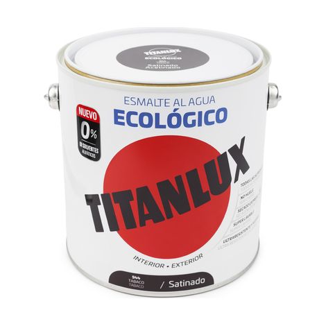 Esmalte Satinado. 2,5 Lt Taba Al Agua Ecologico Titanlux