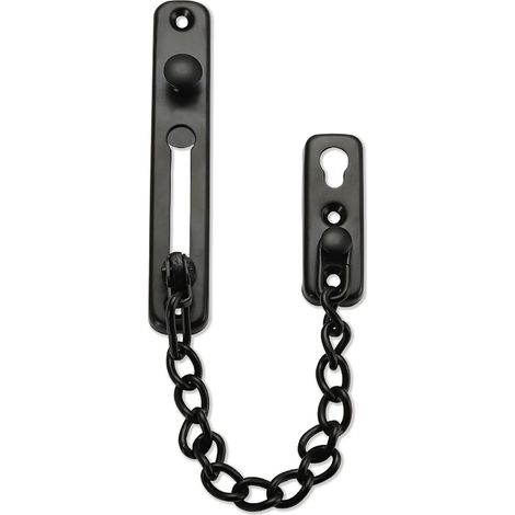 Chaîne de porte - Verrou de porte à chaîne - Verrou de sécurité - Pêne dormant - Chaîne de sécurité - Protection antivol - Sécurité des portes (1/5)