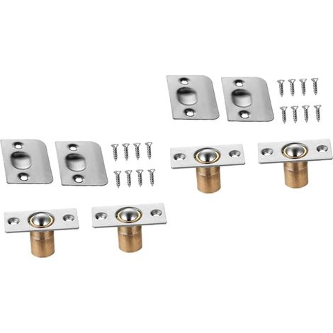 Ensemble de 4 loquets porte placard en acier inoxydable, réglables (1/5)