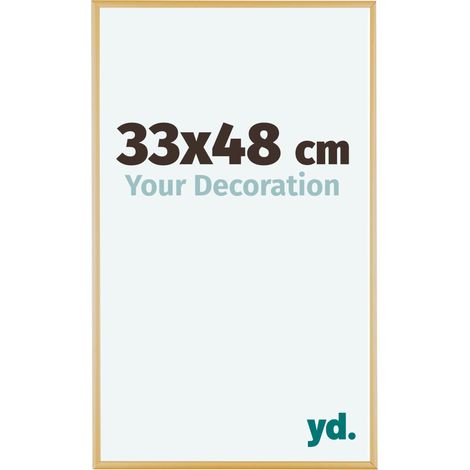 yd. - Cadre photo 33x48 - Or Vintage - Aluminium - Kent