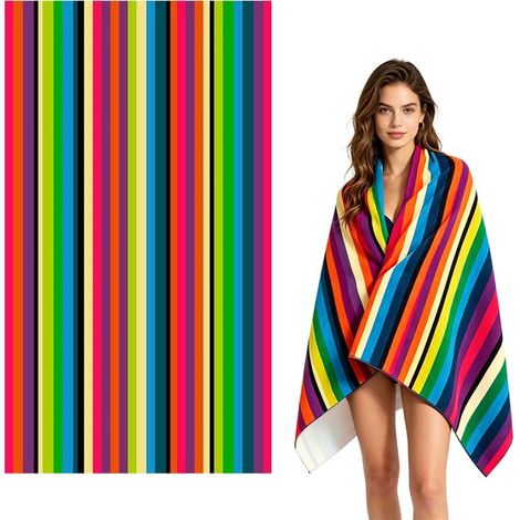 Toalla de playa XL,180 x 100 cm,Secado rápido y superabsorbente,Toalla de natación de microfibra ligera para adultos (1/5)
