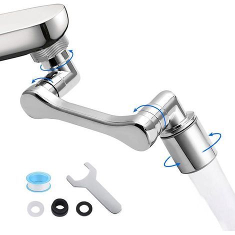 BelleRise – 360° drehbare Wasserhahnverlängerung mit Adapter – Multifunktionale Brause für Waschbecken im Badezimmer (1/5)