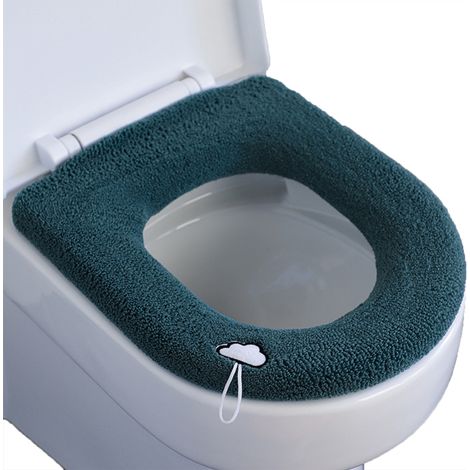 Cojín grueso para asiento de inodoro, almohadilla térmica, cojín suave y lavable para asiento de inodoro.