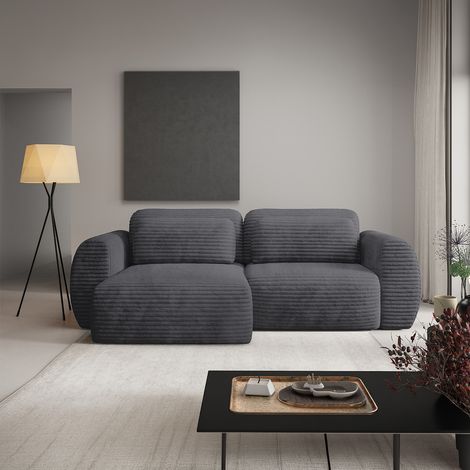 3-Sitzer-Wende-Ecksofa mit Bettkasten Camilla Dunkelgrau