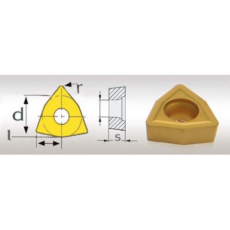 Optimum 3441163 Plaquita ISO T/60 TCMT110204 - 5 Einheiten