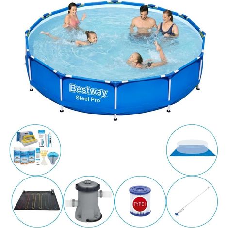 Bestway Bestway Steel Pro Ronde - 366x76 cm - 7-pièces S22102