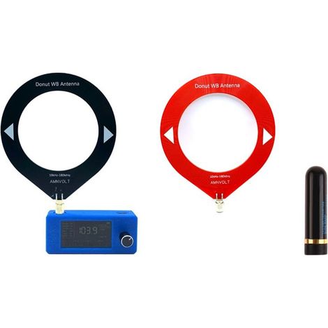 Radio portatile 10 kHz-180 MHz, schermo IPS da 1,9 pollici, con antenna, ricevitore radio VHF a onde corte e medie onde per tutte le bande. (1/2)