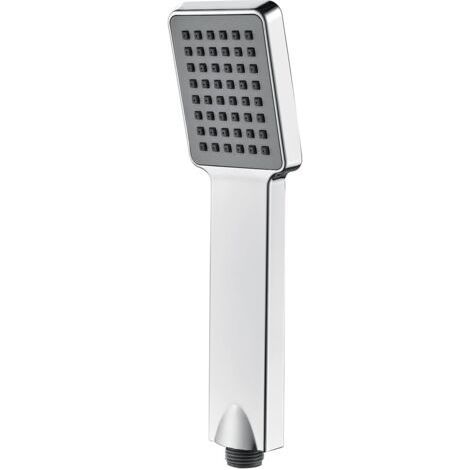 Pressure Saving Shower Head - Universal Shower Head, 1/2 Inch Interface, Easy to Install and Clean, Square Shower Head, Chrome (1/5)