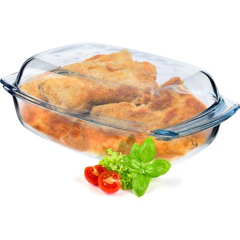 KADAX Plat résistant à la chaleur avec couvercle, 4,1 L, grand (1/5)