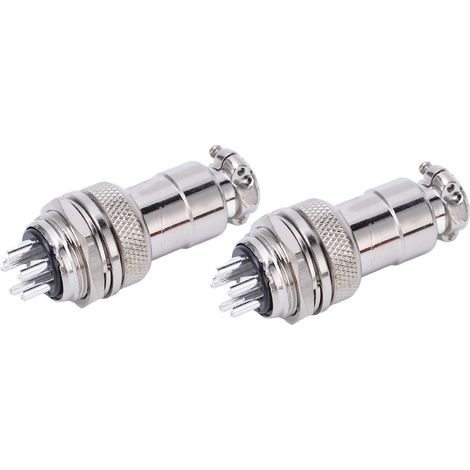 Connecteur de qualité aéronautique, boîtier en alliage de zinc, contacts plaqués cuivre-argent, 5 pôles (1/5)
