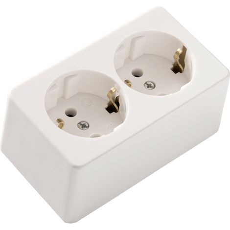 Martin Kaiser 715/kws Aufputz-Steckdose 1er Set IP20 Kalkweiß