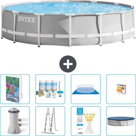 Intex Piscina Prism Frame Rotonda - 427x107 cm - 9-pezzi  S548