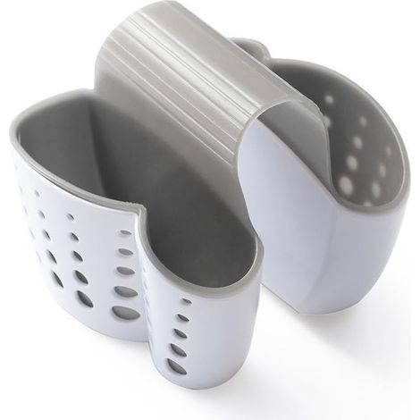 Porte-éponge pour évier de cuisine, porte-savon pour évier de cuisine, support de robinet en plastique pour évier, égouttoir pour évier double (1/5)