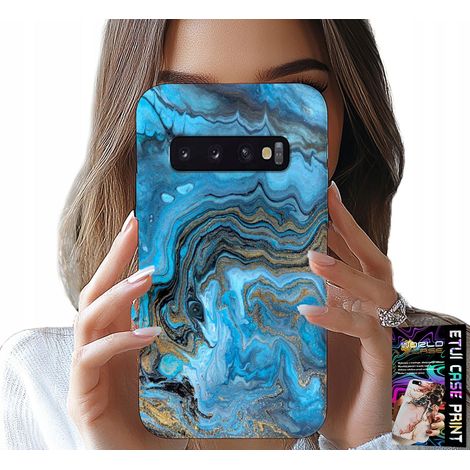 Hülle für Samsung Galaxy S10 – Gehäuse mit Marmormuster + Folie (1/5)