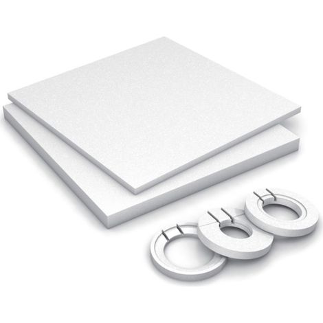 Wedi – Receveur de douche à carreler 1200x1200mm – Kit de rehausse avec éléments redécoupables – Écoulement linéaire ou en un point