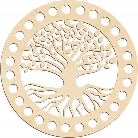 Fondo in compensato, rotondo, 15 cm. Fondo per cestino in compensato ecologico. Fondo rotondo per borsa. (1/5)