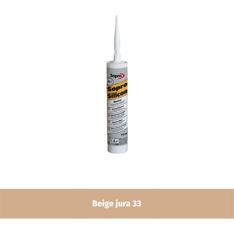 Mastic silicone pour pierre naturelle - Beige jura 33 - 310 ml