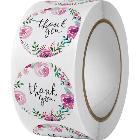(1000 Pieces)Thank You Label Stickers 2.5cm 35
