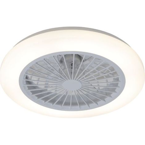Ventilatore da soffitto a LED Ø46cm 39W CCT con telecomando, bianco - 120° - Interruttore 3000-4000-6500K