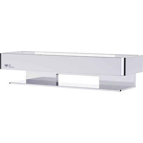 Swiss Aqua Technologies 30 cm Duschablage aus massivem Messing, Chrom (SATDPOL30CH)