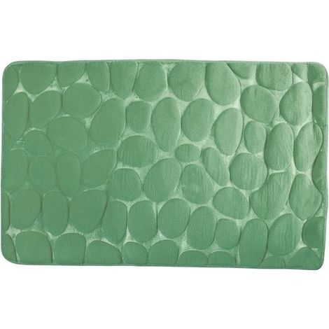Tapis de bain Microfibre PEBBLE 50x80cm Vert Basil MSV