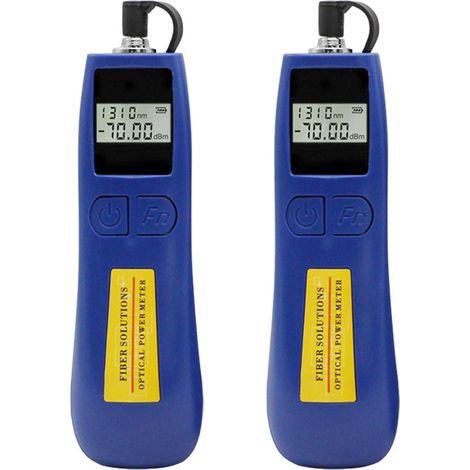 2X 6 Longueurs D'Onde Mini Testeur de Compteur de Puissance Optique -50 à 26 Testeur de Fibre Optique Compteur de Taux de Travail Optique FTTH Portable (1/5)