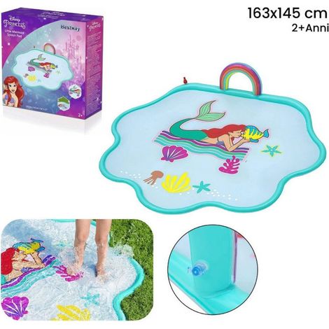 Water Splash Mat Mermaid Splash Pad 163x145cm Pour Enfants Summer 9101 (1/5)
